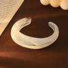 Bohemian Irregular Wide Bracelet Shiny Retro Hand Ring Temperament Acrylic Open Bangle  Women