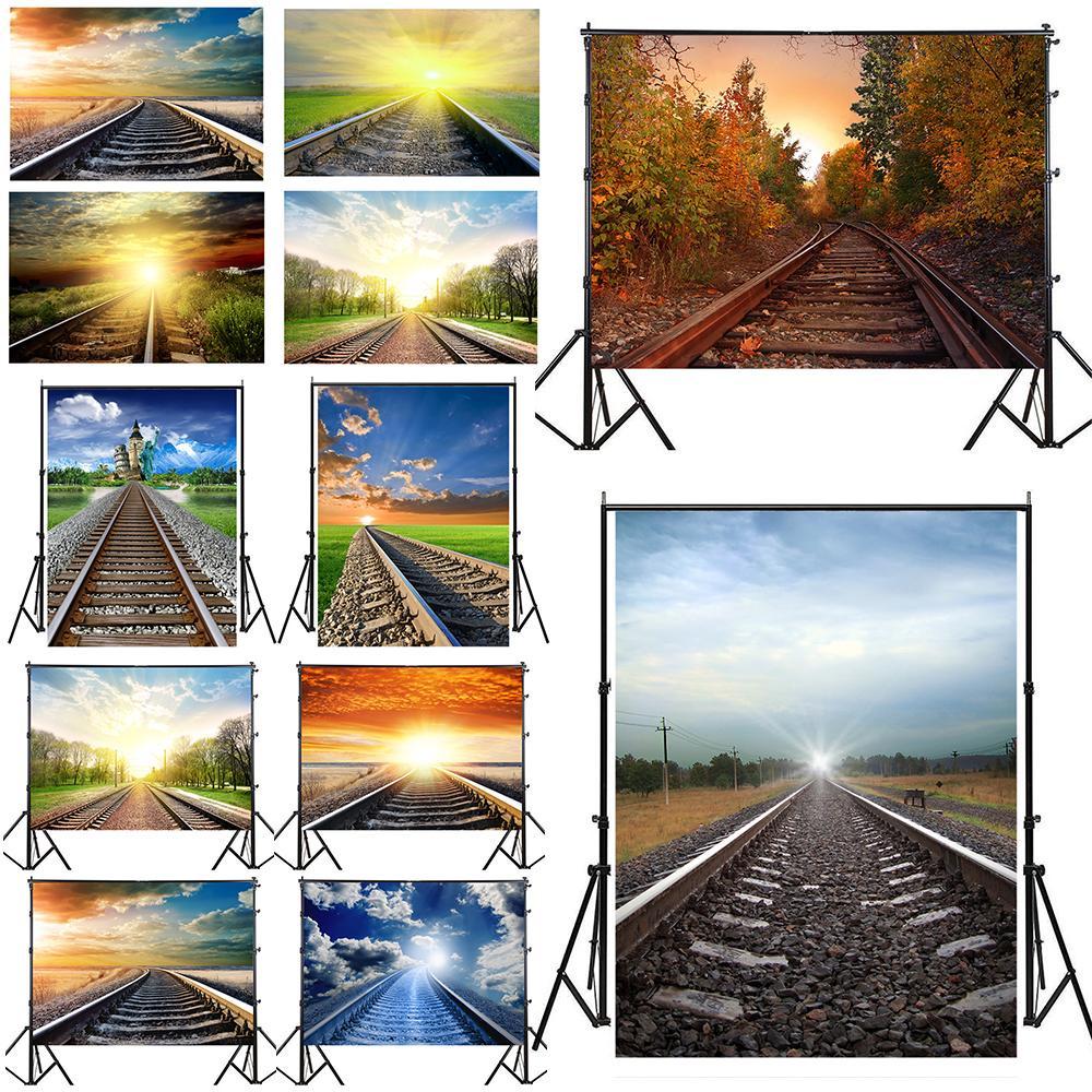 Railway Landscape Backdrop for Studio,Live Streaming,Parties Decor,Bedroom,Office,Background Tapestry