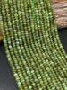 Бусина из натурального зеленого граната, форма рондель 6x3 мм, великолепная бусина из натурального зеленого граната, превосходное качество, полная нить 15,5 дюймов