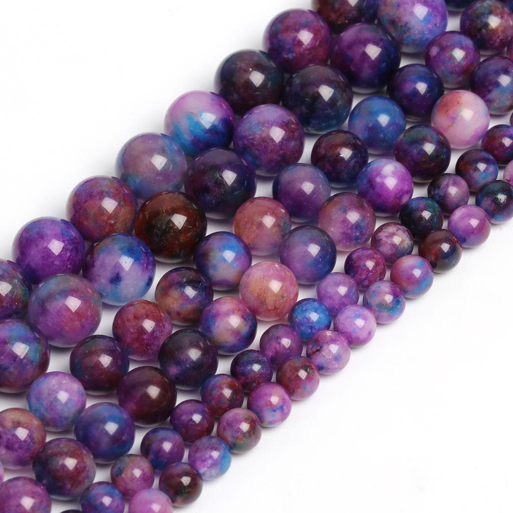 Natural Sugilite Stone Beads Round Loose Spacer Beads for Jewelry Making Diy Bracelet Necklace Accessories Wholesale 6-10mm