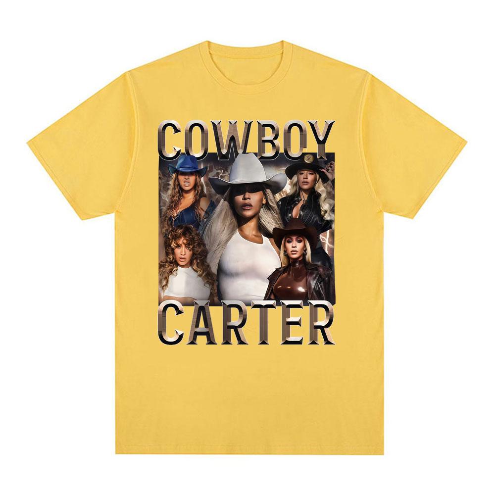 Бейонсе Cowboy Carter Тур 2026 Графические Футболки Унисекс Женская Мода Тренд Уличная Мода Футболки Повседневный Комфорт 100% Хлопок Футболка