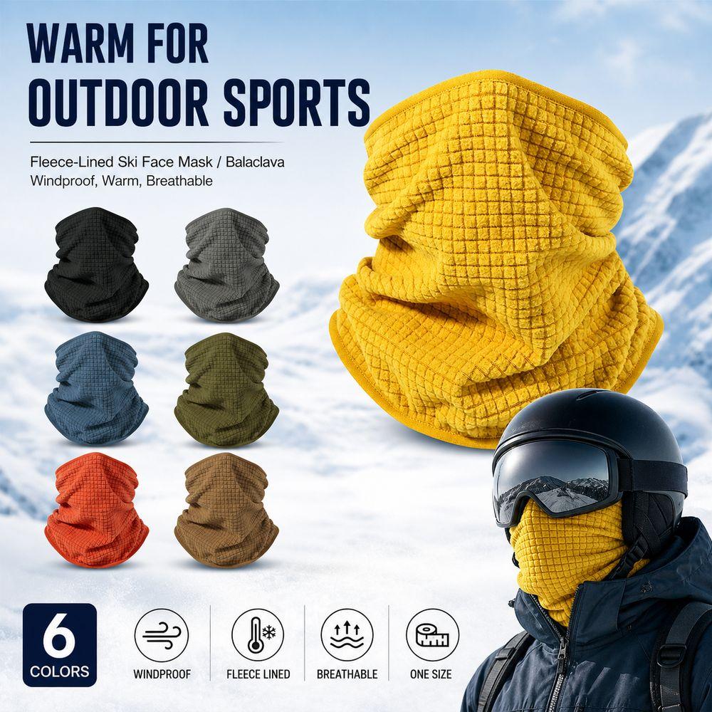 Windproof Neck Gaiter Thickened Fleece Neck Warmer New Winter Neck Warmer Cycling