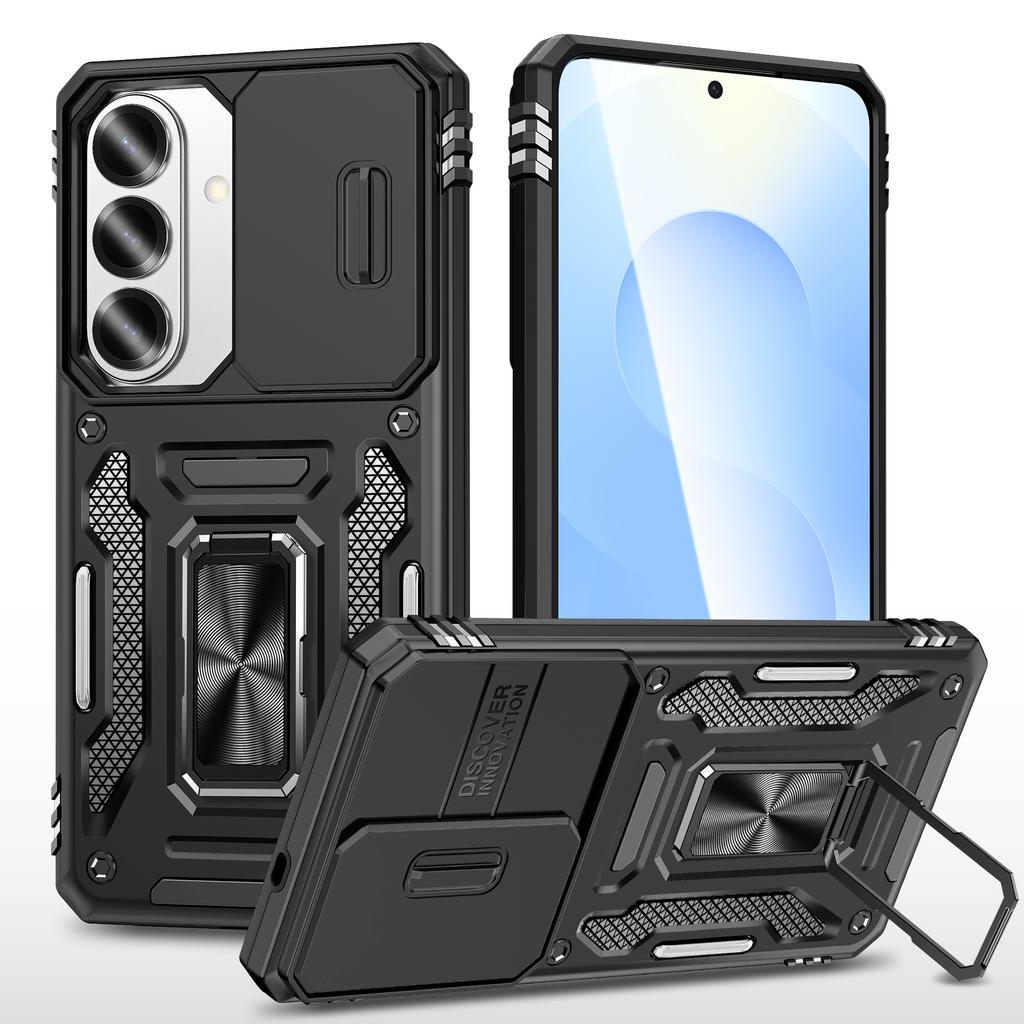 Anti-Slip Phone Case for Samsung Galaxy S26 Plus S25 Ultra S24 FE S22 S23 S21 Ultra A17 5G A56 A36 A16 Kickstand Ring Cover Bag