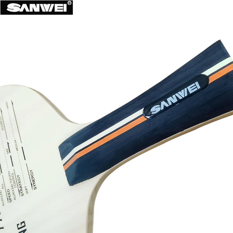 SANWEI TR-3 Лезвие для настольного тенниса Эластичное 5-слойное деревянное наступательное основание для пинг-понга с хорошим контролем