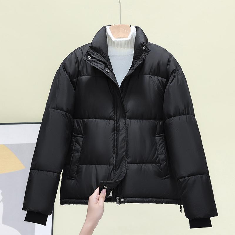 New Short Winter Stand Collar Jacket Women Warm Down Jacket Parkas Female Casual Loose Cotton-padded Coat Outwear