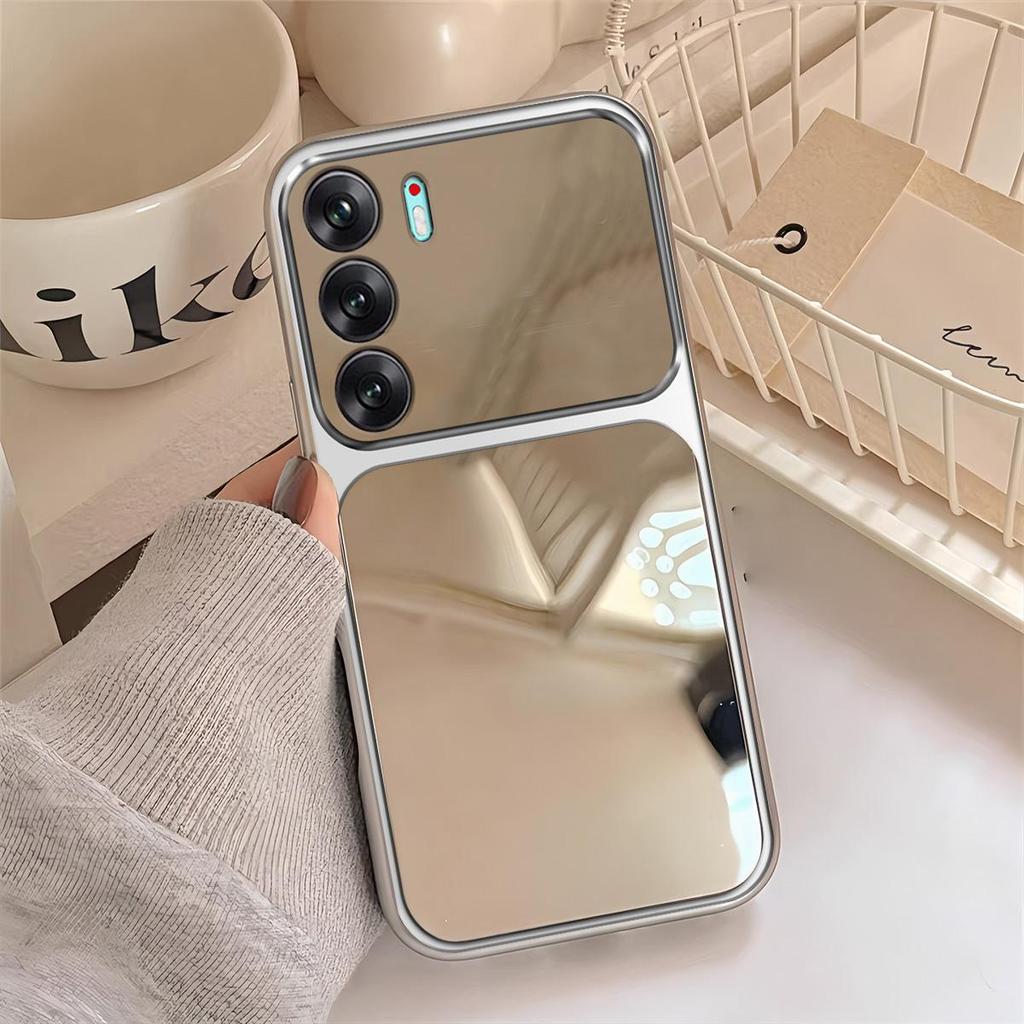 Чехол для TECNO CAMON 40, Pro 5G Модный Чехол с Большим Окном Зеркальный Чехол для Телефона