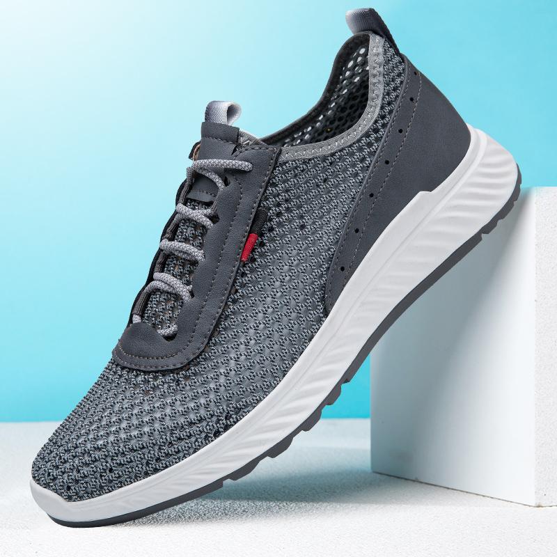 Высококачественный бренд Мужская сетчатая обувь Модная обувь на толстой подошве Повседневная обувь Обувь для хайкинга Мужская обувь для занятий спортом на открытом воздухе Тренд Лето