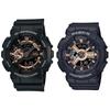 Casio Парные Цифровые Розовые 20 АТМ Водонепроницаемые Зарубежные G-Shock Baby-G Часы, & Аналоговые, Золото/Черный, АТМ/10 Водонепроницаемость, Модель, GA-110RG-1ABA-110XRG-1A [Б/У]