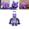 Terrifying Purple Cat Monster With Big Smiling Mouth Plush Toy