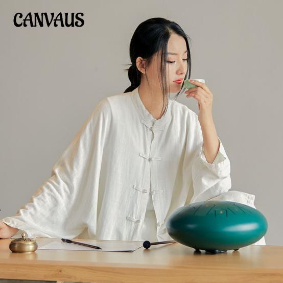 Spring and Autumn Cotton Linen Women's Plus Size Soft Floating Zen Tea Clothes Sunscreen Cardigan Shirt Jacket