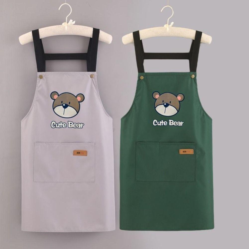 Waterproof Kitchen Apron Oil Proof Restaurant Uniform Durable Cartoon Cook Apron Kitchen Use