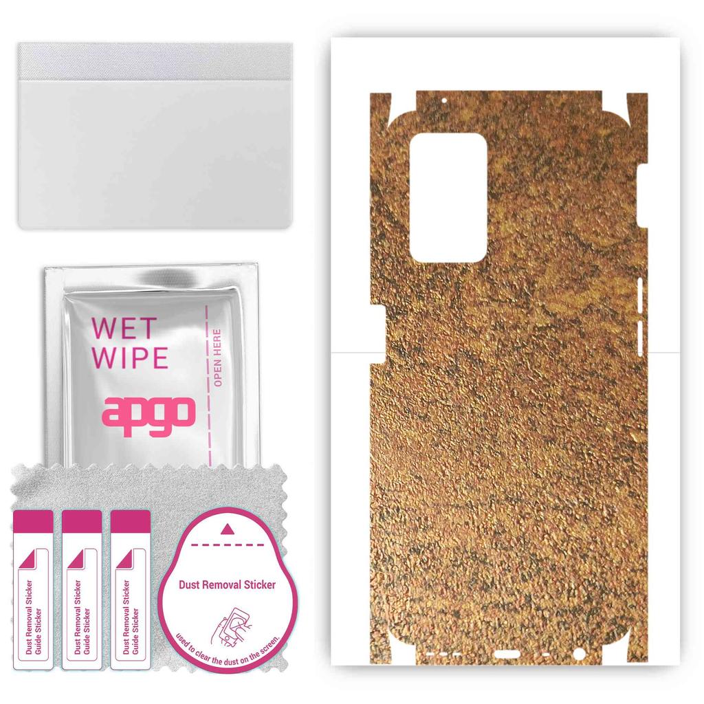 apgo Защитная наклейка для задней и боковых сторон, совместимая с Realme 9i, пленка для полного обертывания, фольга, винил - узор Rusty Copper