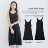 Women's 2025 Modal Long Camisole Dress: Summer Vest, Inner Layer Base, Black, for Spring and Autumn