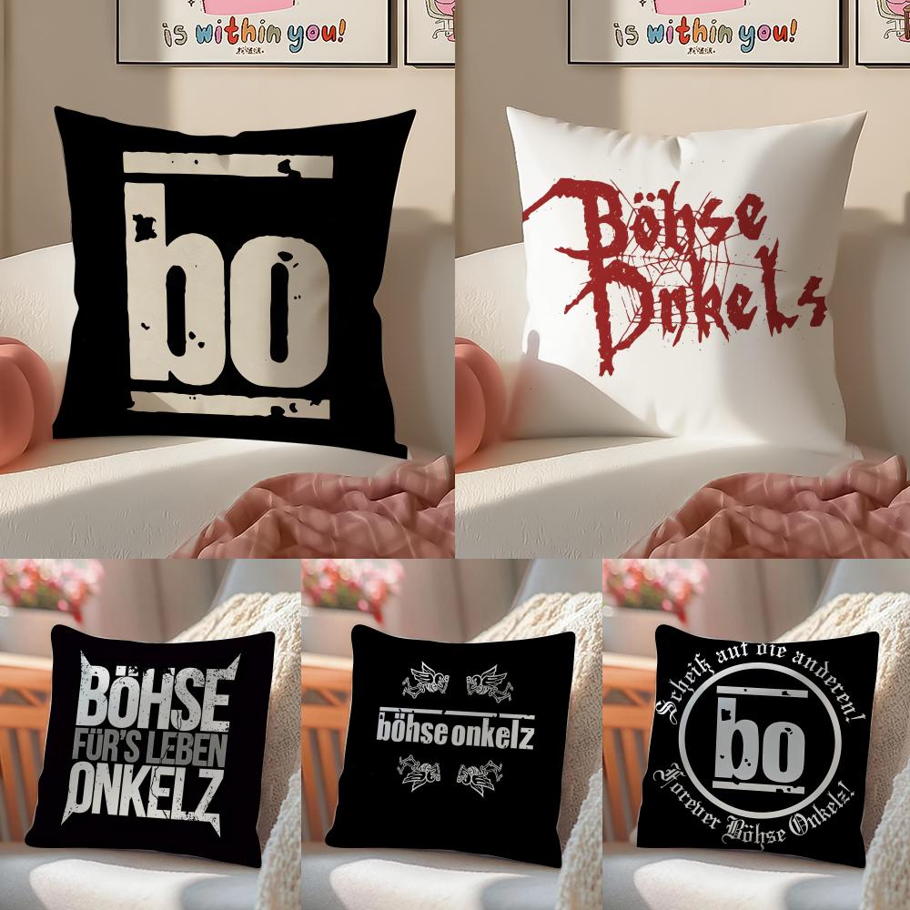 BBohse OOnkelz Cushion Cover Pillowcase Short Plush Invisible zipper Room Sofa Cushion Cover