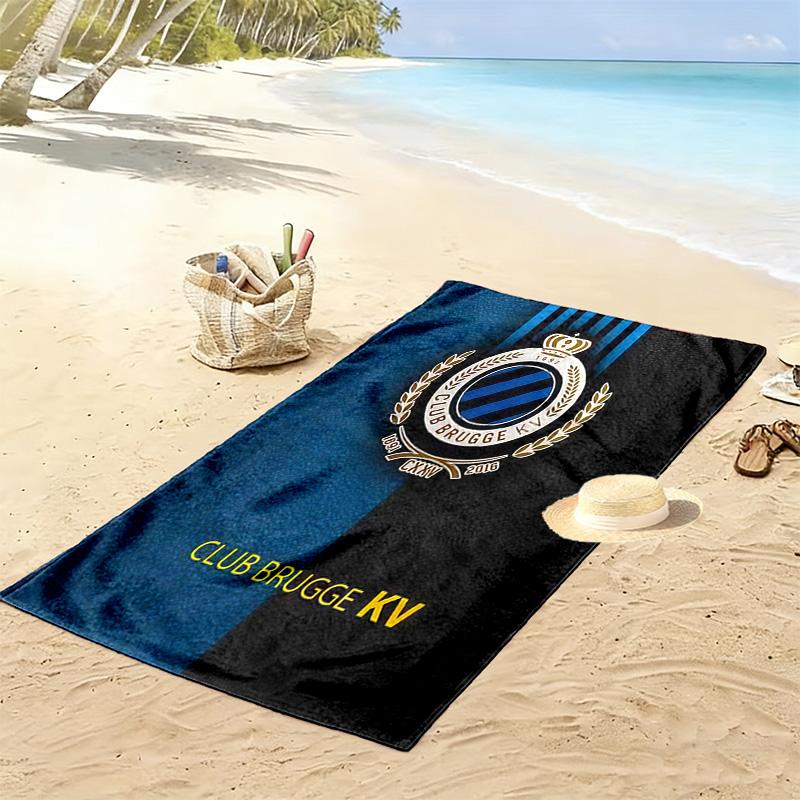 Club Brugge KV Print Beach Towel, Large Soft Quick Dry Towel for Beach Camping Swimming