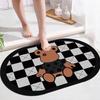 Мультяшный противоскользящий впитывающий коврик для ванной и входа