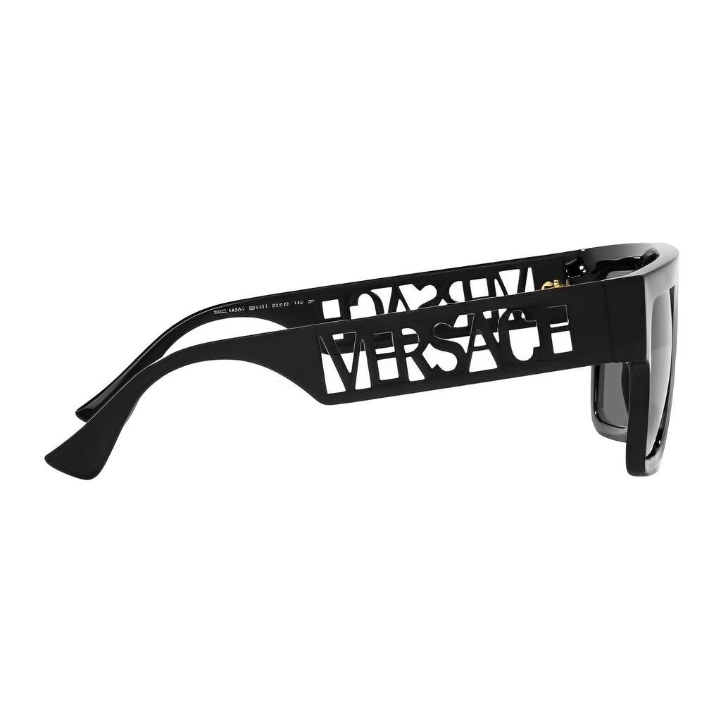 Versace Casual Fashion Side Letter Frame Irregular Shape Sunglasses Men sunglasses Black VE4430UGB181