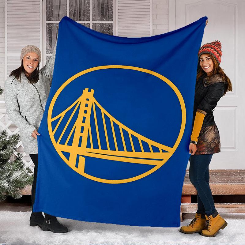 1pc Golden State Warriors Theme Blanket - Digital Print, Polyester, Cozy for All Seasons, Perfect for Outdoor, and Travel