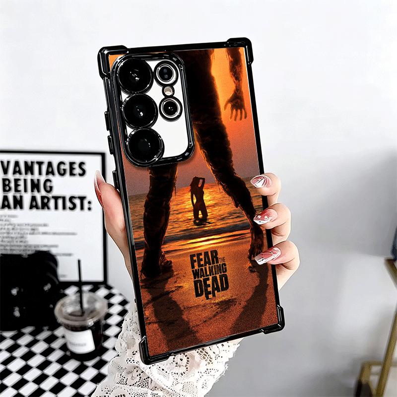 The Walking Deads Plating Phone Case For Samsung Galaxy S24 S25 FE S26 Edge S23 Ultra S22 S21 Plus S20 Anti-Fall Airabag Cover