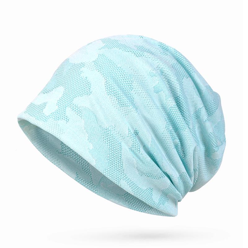 Women's Breathable Thin Cotton Pullover Hat - Spring/Summer Headscarf, Confinement, Sleep, and Outdoor Leisure Cap.