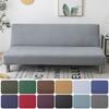 Elastic Plain Folding Sofa Bed Cover All-inclusive Tight Wrap Sofa Towel Couch Cover Slipcover Without Armrest Housse De Canap