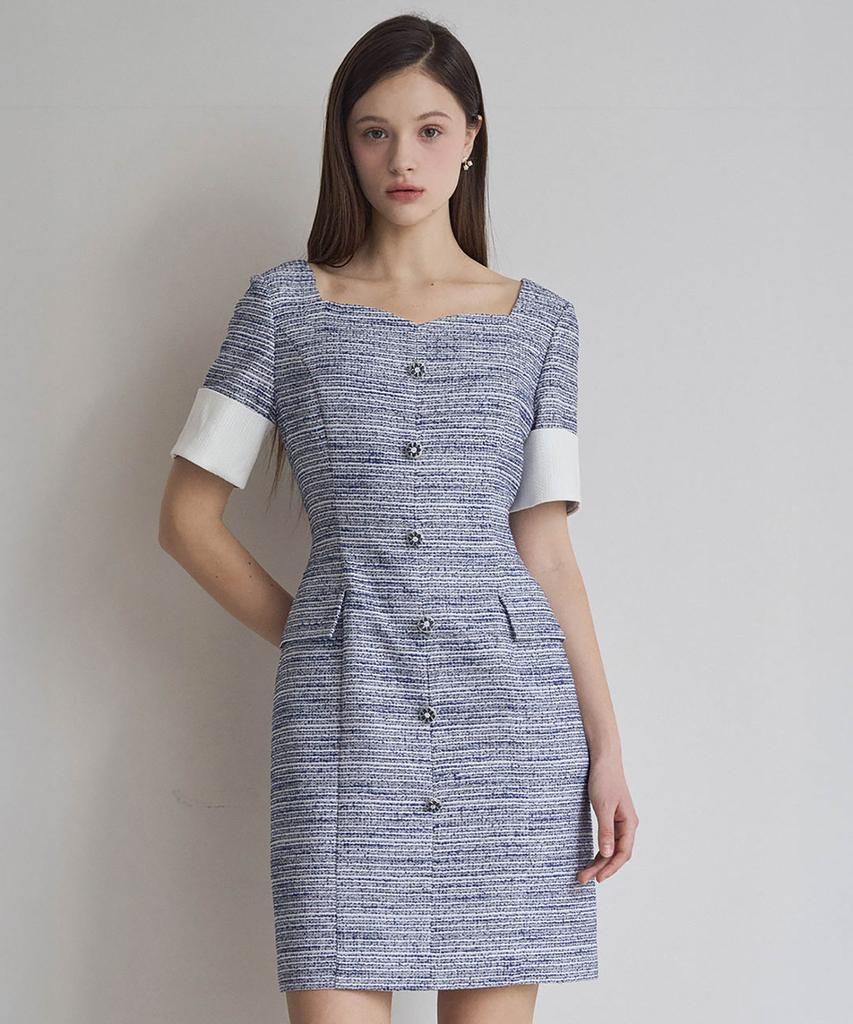 Julie And Kara 25Ss Collar 110 One Fine Day Middleton Dress Blue