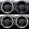 For Subaru STI Brz Wrx Xv Ascent Forester Outback Impreza Legacy Car Carbon fiber Suede Anti-slip Leather Steering Wheel Cover siu2