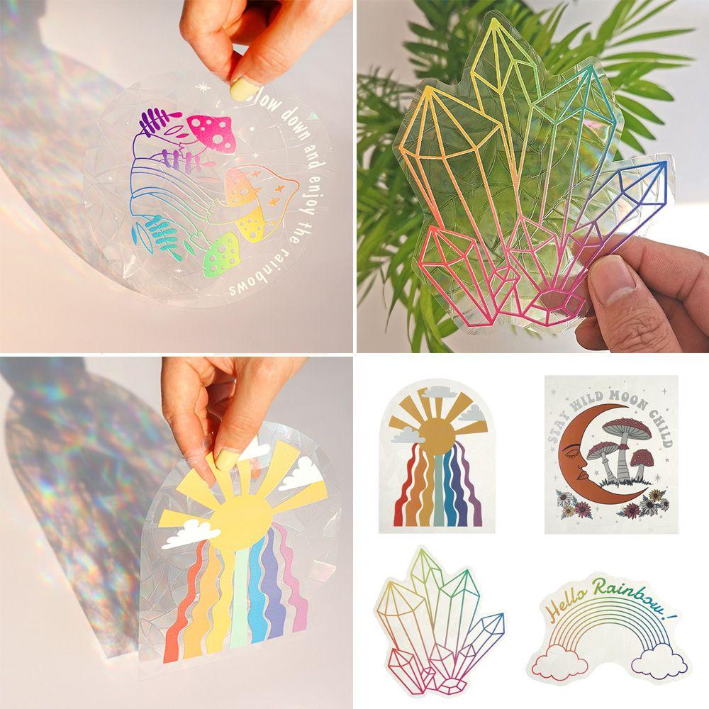 DIY Window Decal Home Decor Rainbow Maker Mirror Sticker Wall Stickers Sun Catcher