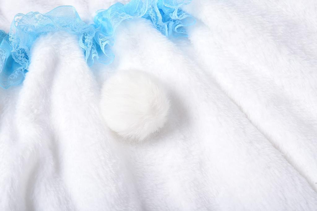 ReliBeauty Косплей-платье Белого Кролика для костюма на Хэллоуин для Watch Bunny Marshmallow Детское на день рождения Повязка на голову с кроличьими ушками Размер 120 Детское, Девочки, Кролик,