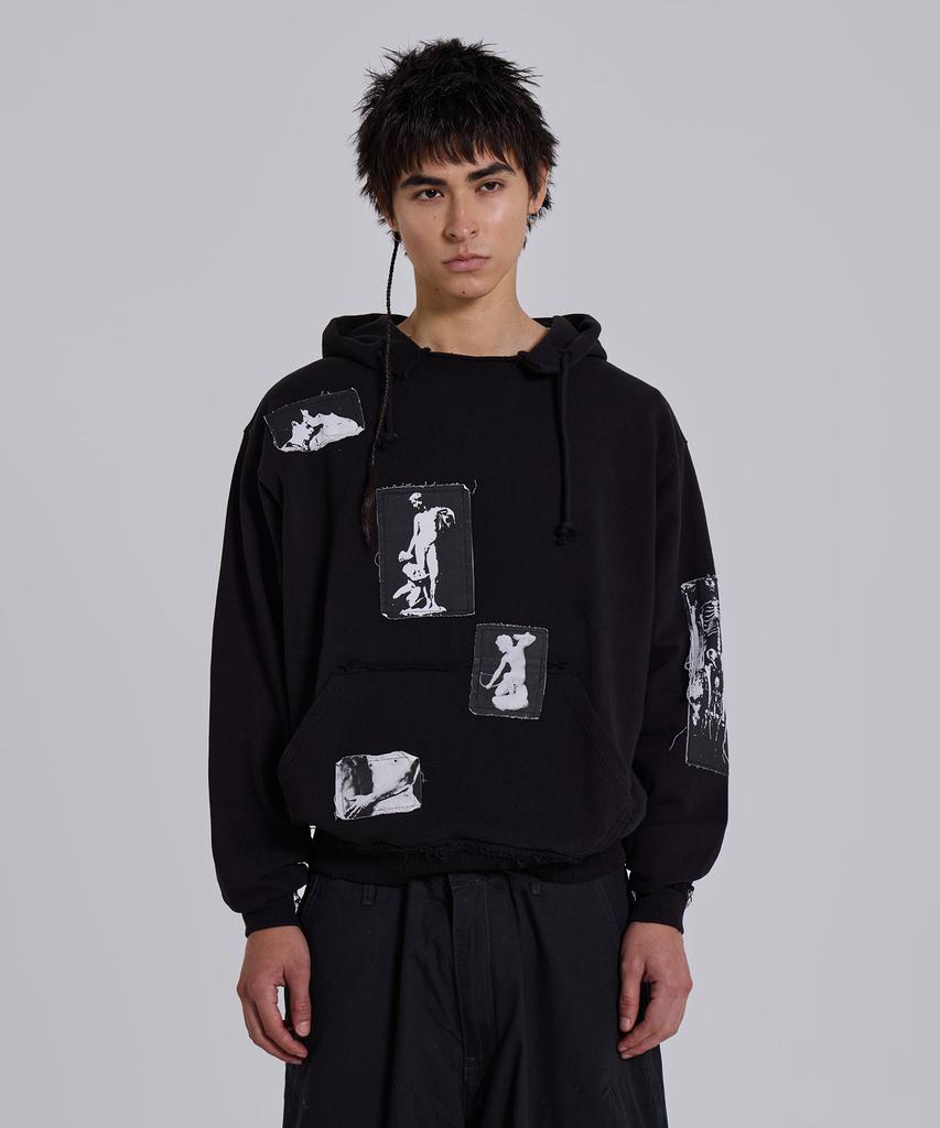 (U) Black Devoted Patch Hoodie