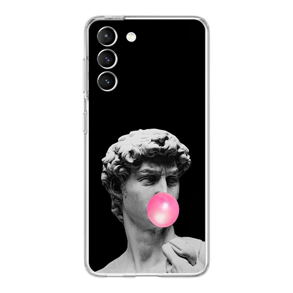 Художественный эстетический чехол для телефона «Дэвид Мона Лиза» для Samsung Galaxy S24 S23 S22 S20 Ultra S21 FE 5G S10 S9 Plus S10E S8, мягкий прозрачный чехол