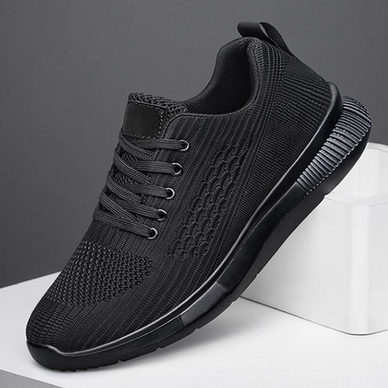 Fashion Fashion Sneakers Men Elevator Shoes Height Increase Insole 8CM Black Taller Shoes New Man Breathable Leisure Sports Plus Size 47