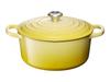 Литая эмалированная кастрюля Le Creuset Signature Cocotte Ronde 22 см Soleil Gas IH, совместимая с японской духовкой [Авторизованный продукт]