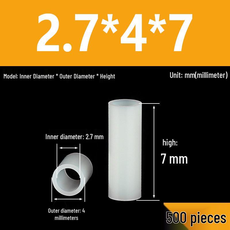Nylon Spacer & Insulating Sleeve Set: M2.5-M7 Sizes, Thickened Washer, Isolation Shaft & Lamp Column