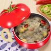 Nonstick Soup Pot Milk Pot Pasta Can Tomato-Shaped Cocotte Cooking Pot for Stewing Frying And Poaching Cute Vegetable Shape Electric Stove Pan