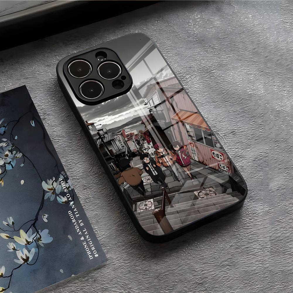 Чехол для телефона D-Dan D-Da Daa Для IPhone 17 Air 16 E Pro Max 15 14 13 Mini 12 Pro 11 Max Plus Черная Стеклянная Крышка
