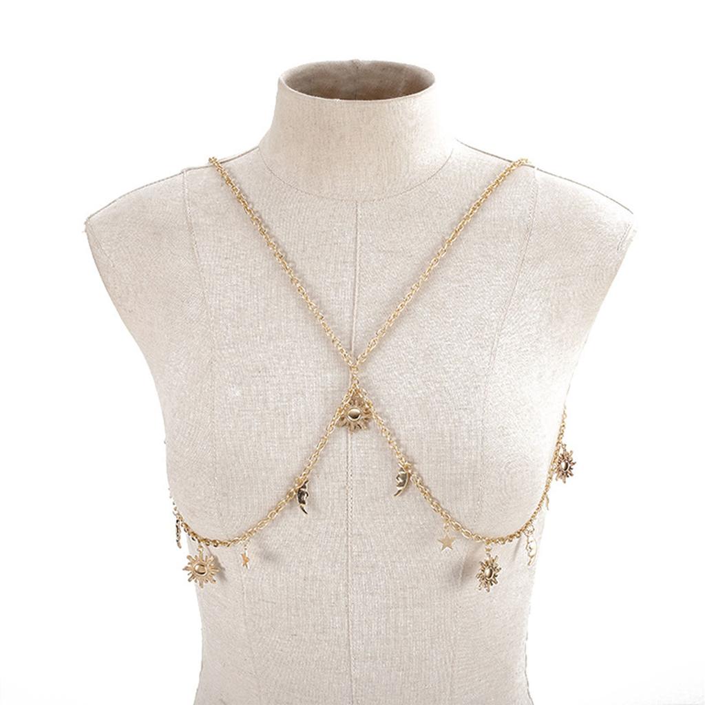 Цепочка на талию Горячие шорты Многослойная цепочка Сексуальная Металлическая Звезда для Вечеринки/Клуба для Банкета Костюмная Бижутерия Пояс