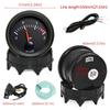 52mm Car Gauge White Backlight Pointer Boost Meter -1~2Bar Turbo Boost Gauge with T Tube PVC Hose for 12V Gasoline Vehicle