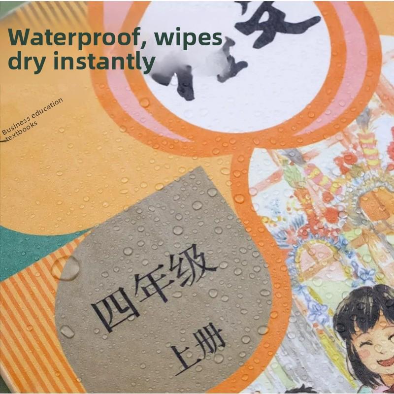 Fundas protectoras transparentes autoadhesivas para libros, resistentes al agua, acabado mate