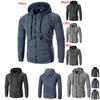 Premium Quality Men's Athletic Soft Sherpa Zip Up Hooded Hoodie Sweater Jacket Coat For All Seasons