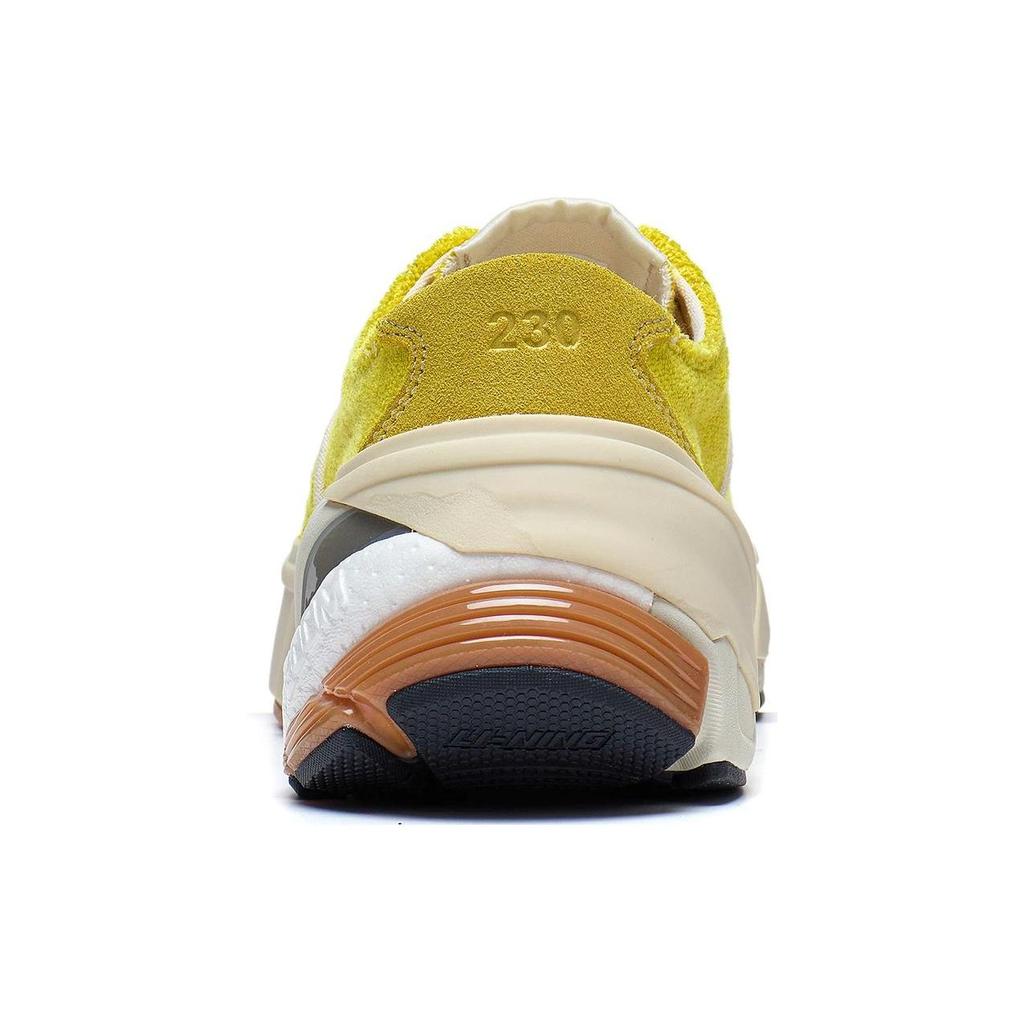 Li Ning Wu Ji Non-Slip Wear-Resistant Low-Top Casual Shoes Women Casual Shoes Berry-Yellow AZGT038-6