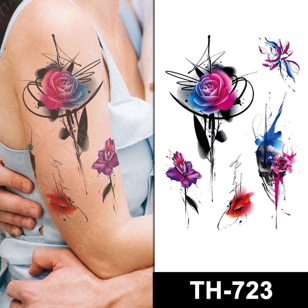 Custom Half Arm Temporary Tattoo Sticker Tribal Tatuaje Temporal