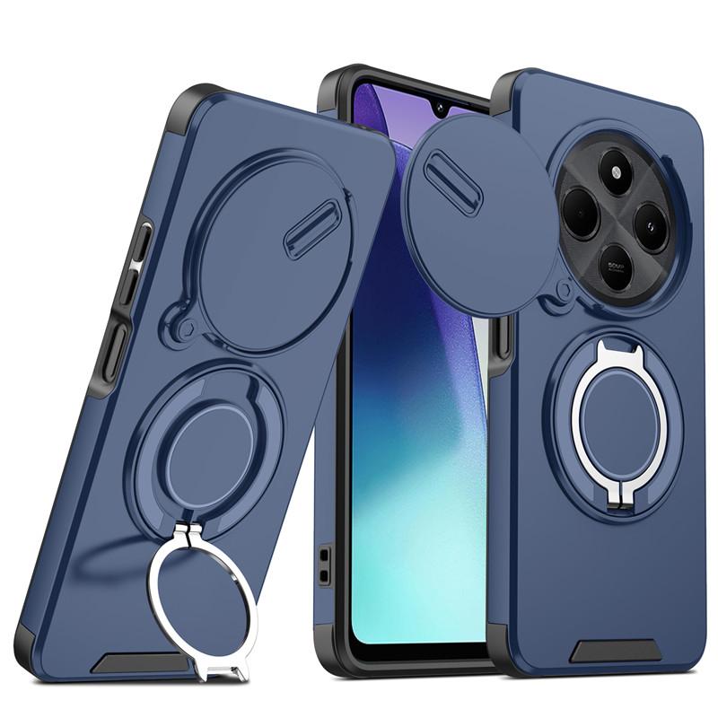 Чехол-подставка с магнитным кольцом-держателем Armor для Xiaomi Redmi 14C 14 C Redmi14C 4G, с защитой камеры-слайдера для Poco C75 C 75 PocoC75