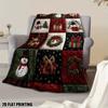 Extra Large Christmas Plaid Flannel Blanket Soft Bedspread/Throw Red Green White Black Navy For Bed Sofa Machine Washable