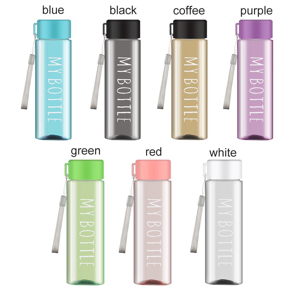 500ml Summer Large Capacity Plastic Drinking Bottle Sports Water Cup Water Bottle Coffee Juice Cup