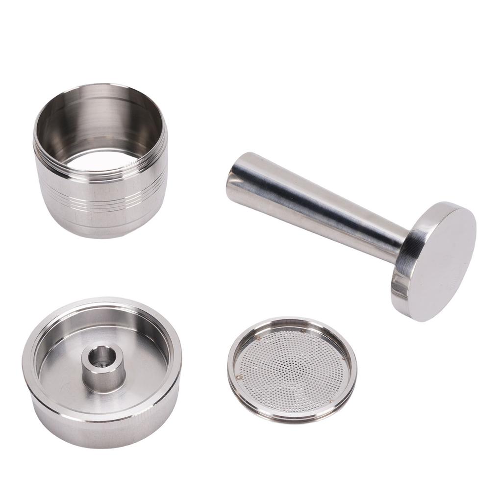 Многоразовая кофейная капсула, подходит для кофемашин Illy X7 Y3 Y5, многоразовая кофейная капсула из нержавеющей стали, кофейный темпер, ложка, щетка