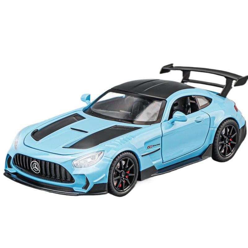 1/24 Benz GTR сплав модель игрушечного автомобиля литые игрушки звук и свет автомобиль для детей транспортное средство