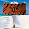 Cincinnati Bengals Logo Print Beach Towel, Large Soft Quick Dry Towel for Beach Camping Swimming