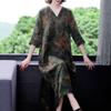 Premium Mulberry Silk V-neck Long Dress, Exquisite Summer Silk Gown for Glamorous Look