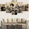High Quality Canvas Print One Piece Painting 5 Panel Artistic Characters Picture Unframe Anime Poster Home Decorative Wall Art